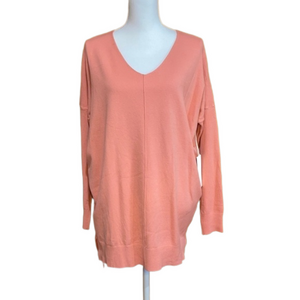 Dreamers Seam Front Hi-Lo Hem Tunic Length Sweater - NWT